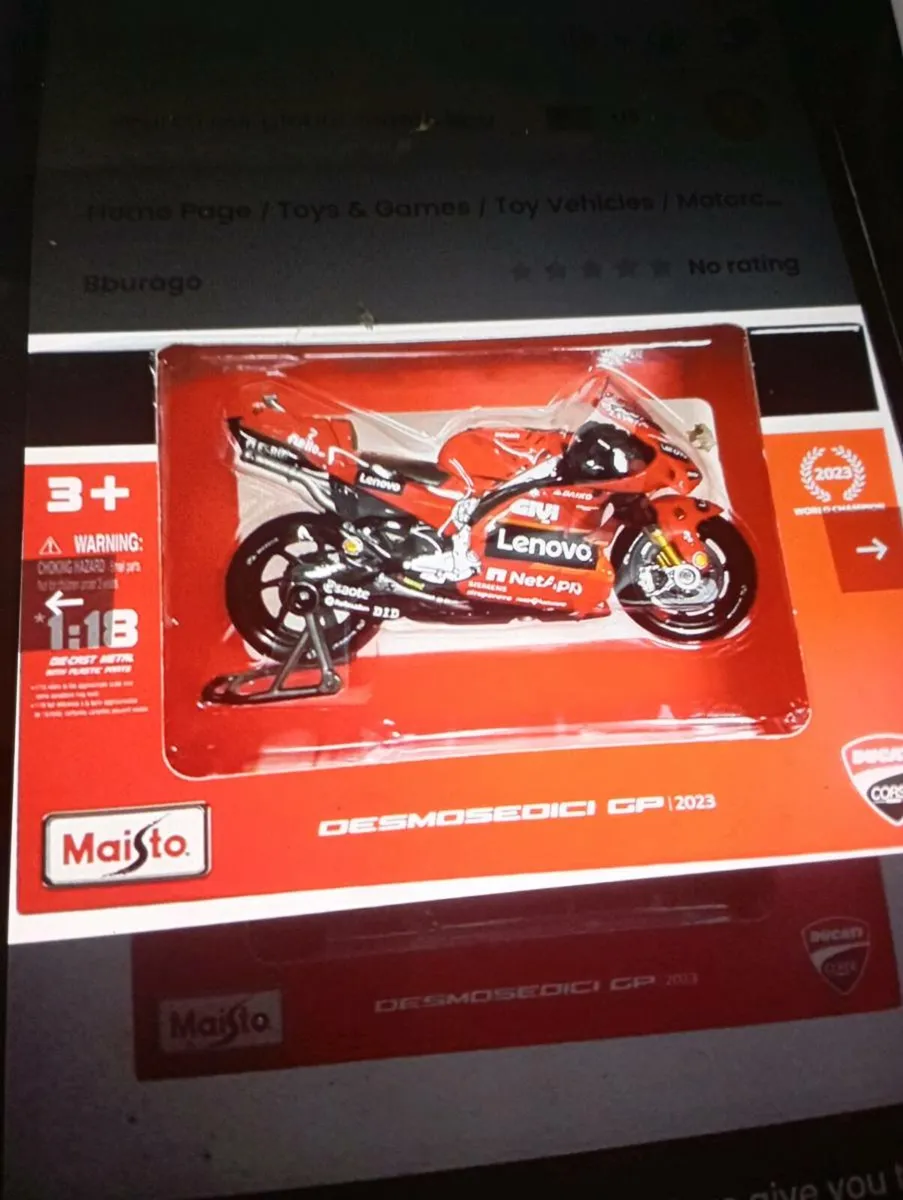 MOTO GP-DUCATI LENOVO TEAM 2022#63 MAISTO - Image 2