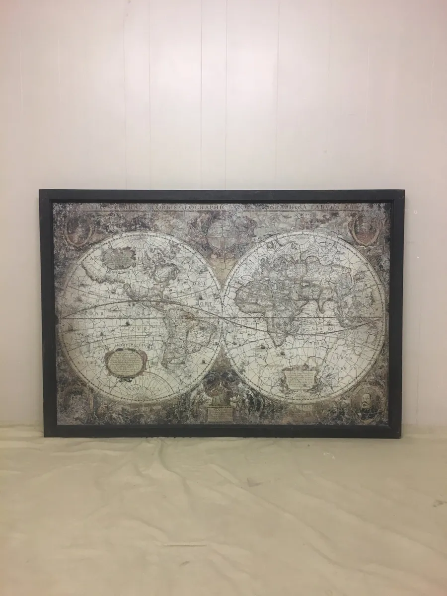 Framed Map of The World - Image 1