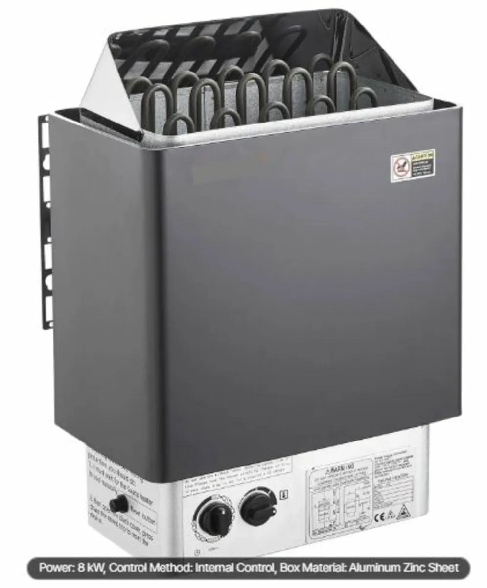 8KW Electric Sauna Heater Stove Built-In Control - Image 1