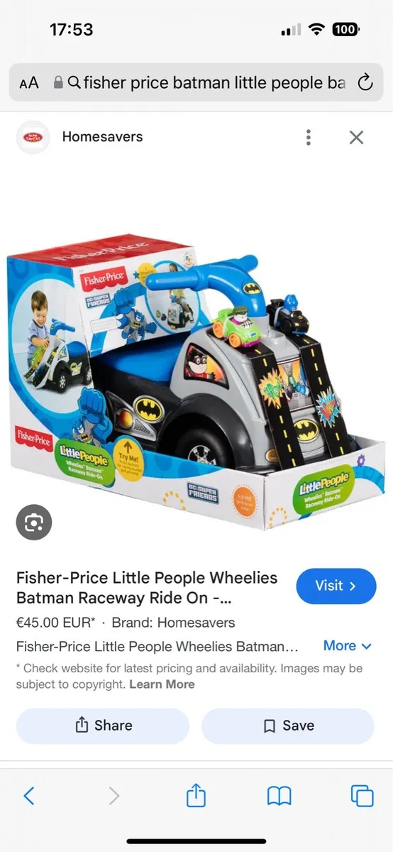 Kids car walker fisher price - Image 1