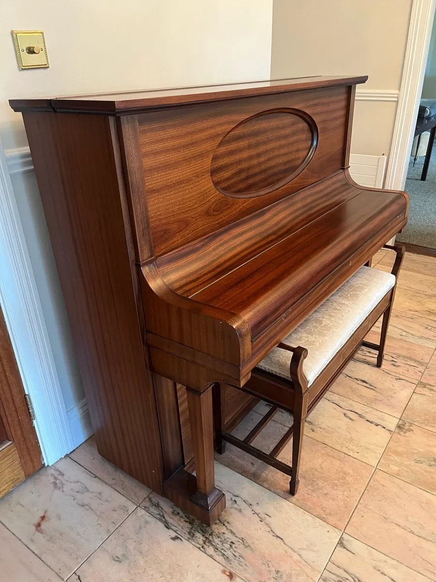 Upright Piano with Double Piano Stool - Image 1