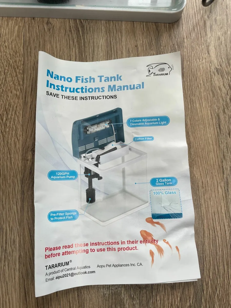 Fish tank (small) & Heater  etc.. - Image 2