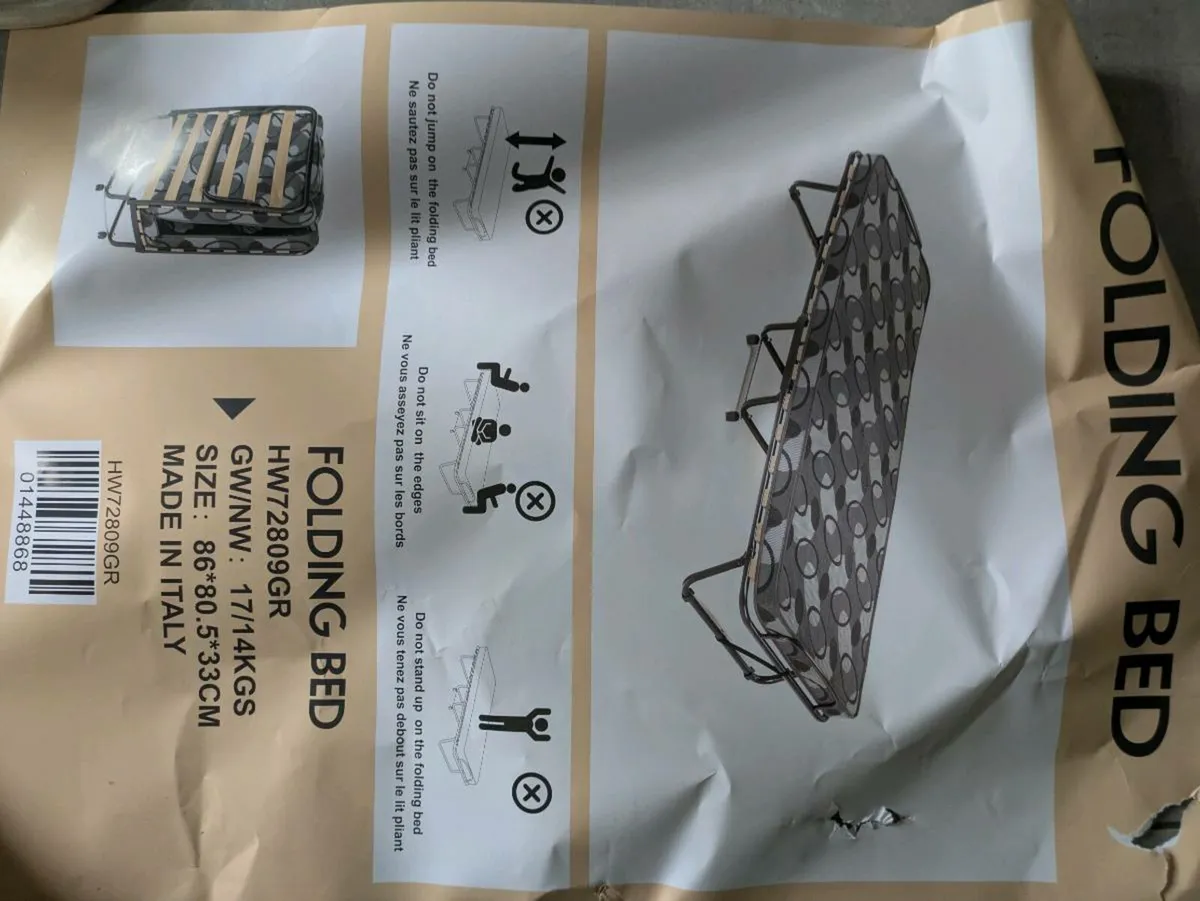 Brand new Folding single person bed - Image 1