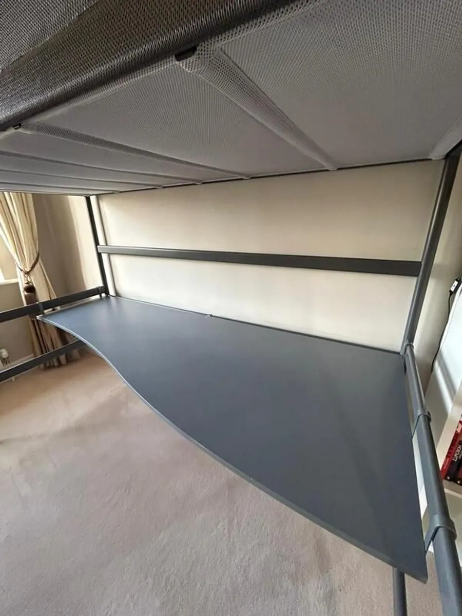 IKEA Loft Bed, Mattress and Desk; all in Excellent Condition - Image 3