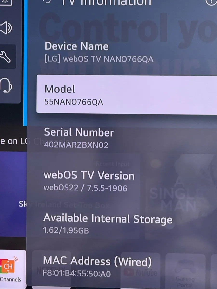 LQ 55” tv - Image 2