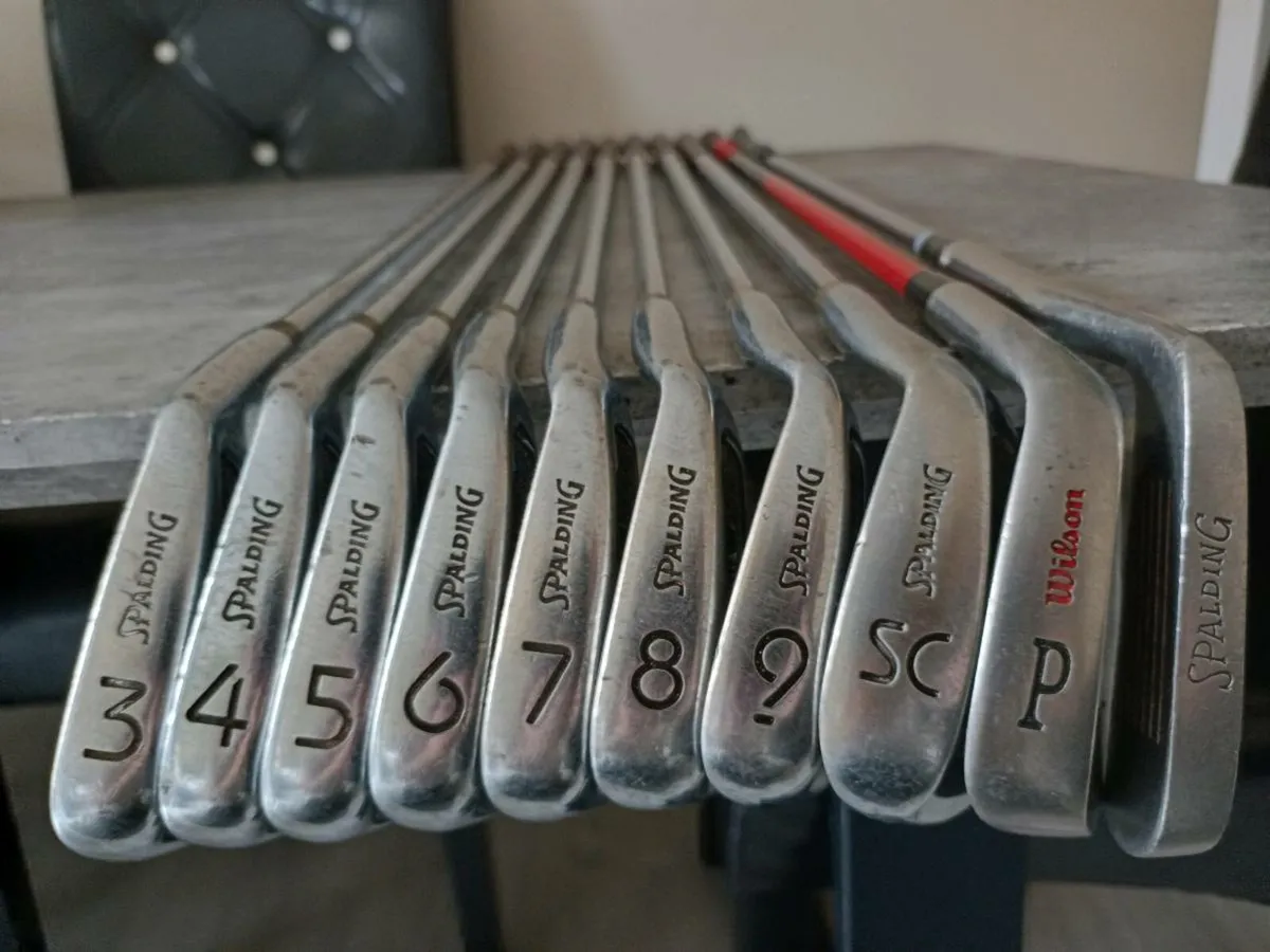Spalding  right handed golf irons and putter. - Image 1