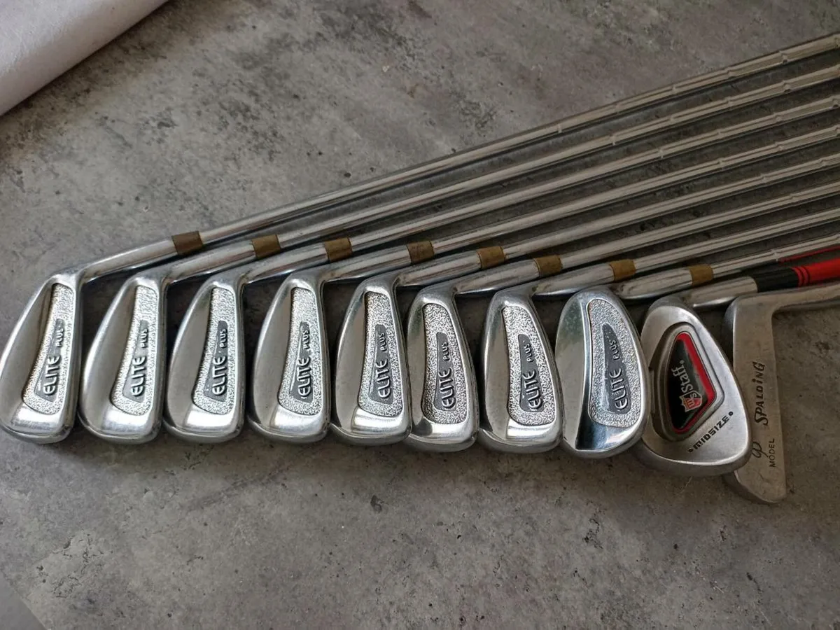 Spalding  right handed golf irons and putter. - Image 2