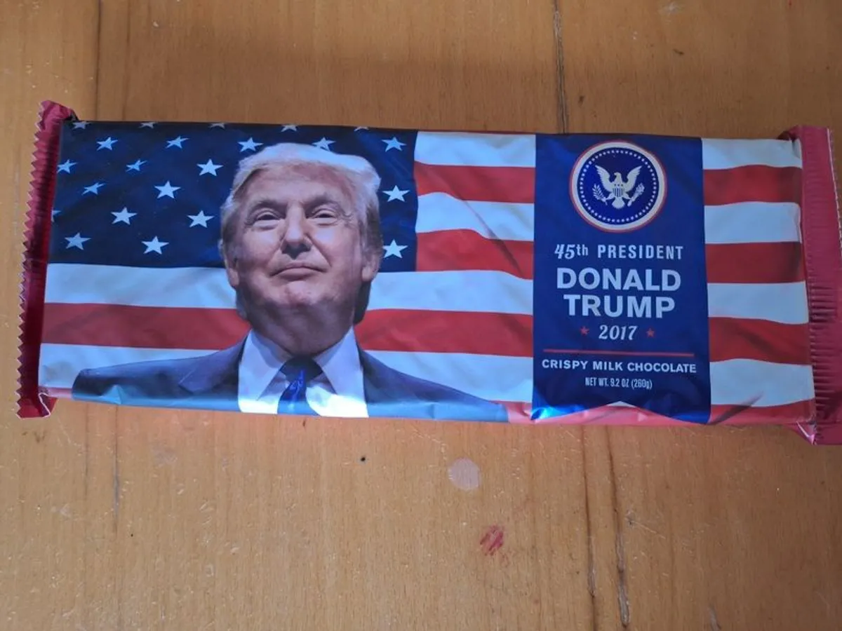 Memorabilia Donald Trump commemorative chocolate bar