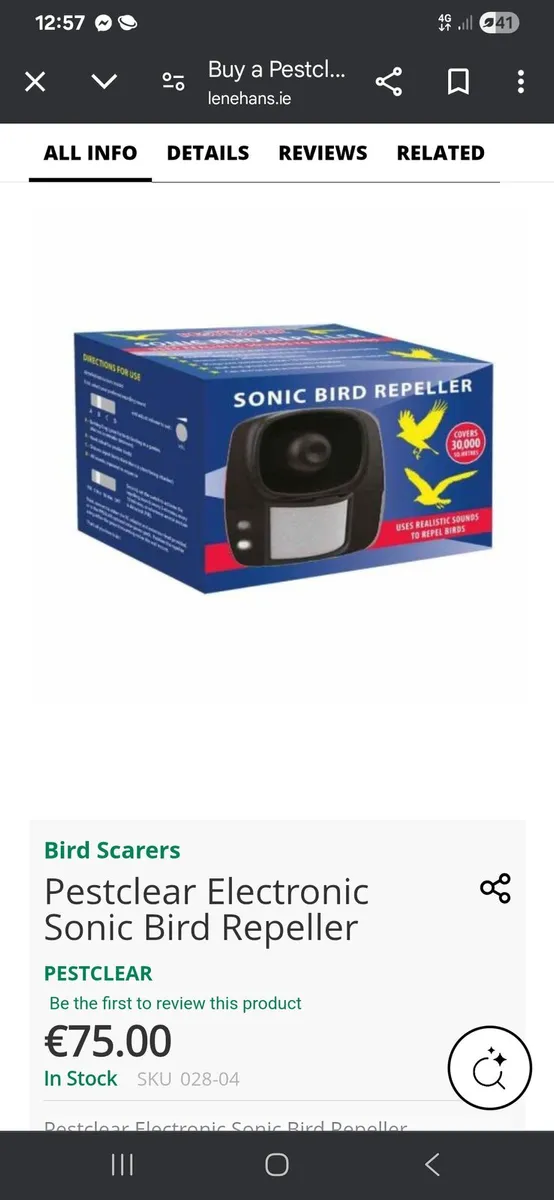 Sonic bird repeller - Image 1
