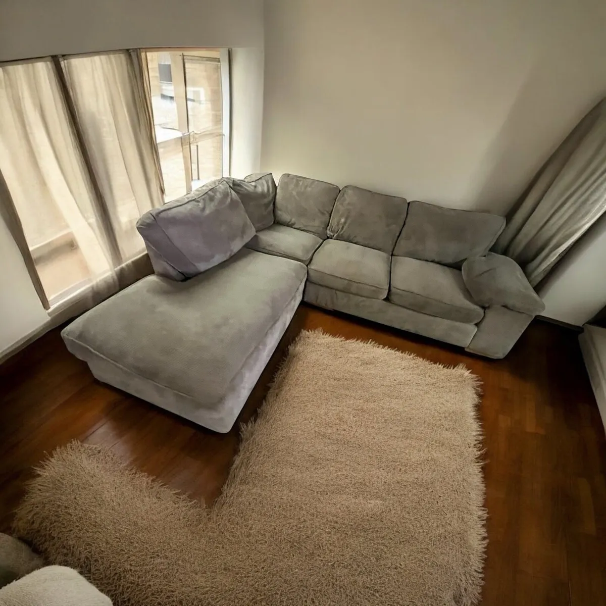 Light brown corner sofa L shaped sofa furniture - Image 3