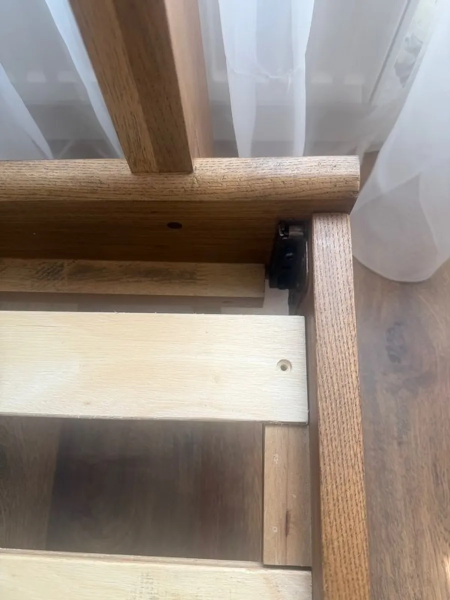 Azara Natural Oak king size (5 foot ) bed .. new - Image 4