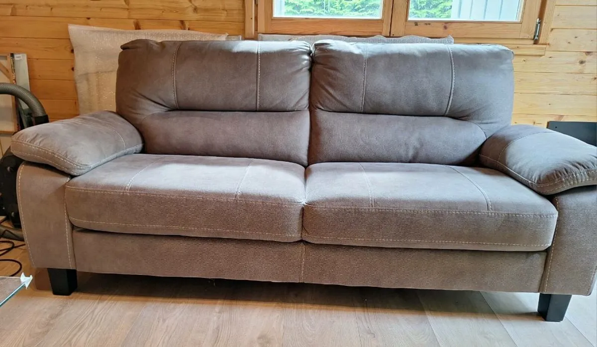 3 Seater Faux Sofa - Image 1