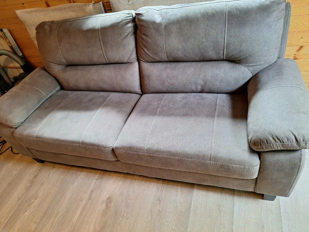 3 Seater Faux Sofa - Image 4