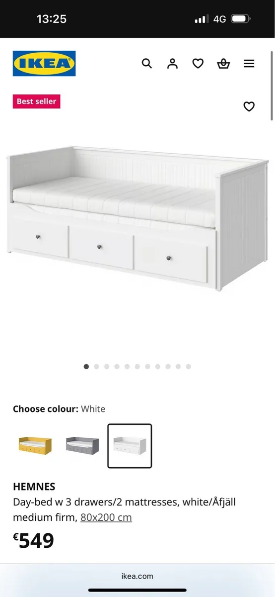 IKEA day bed white - Image 1
