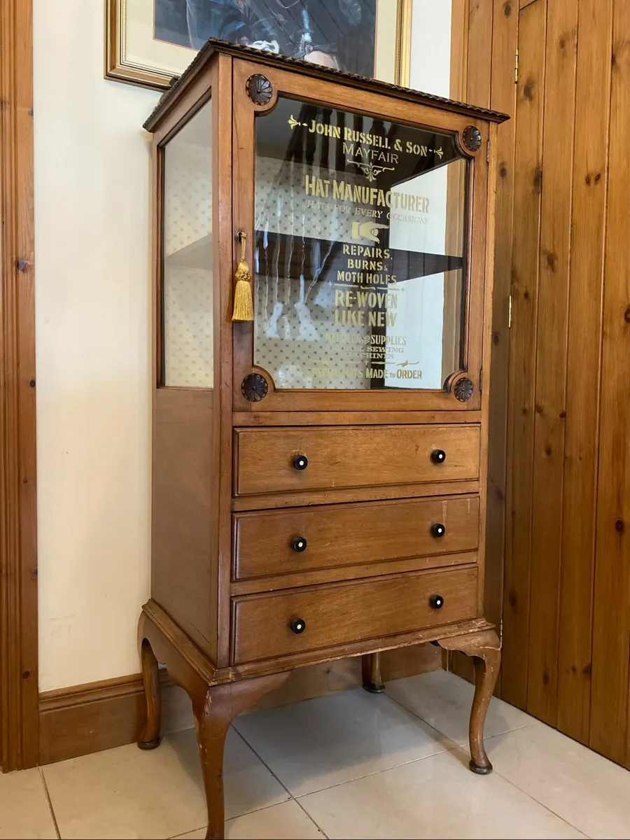 Haberdashery Cabinet on cabriole legs DELIVERY AVL - Image 1