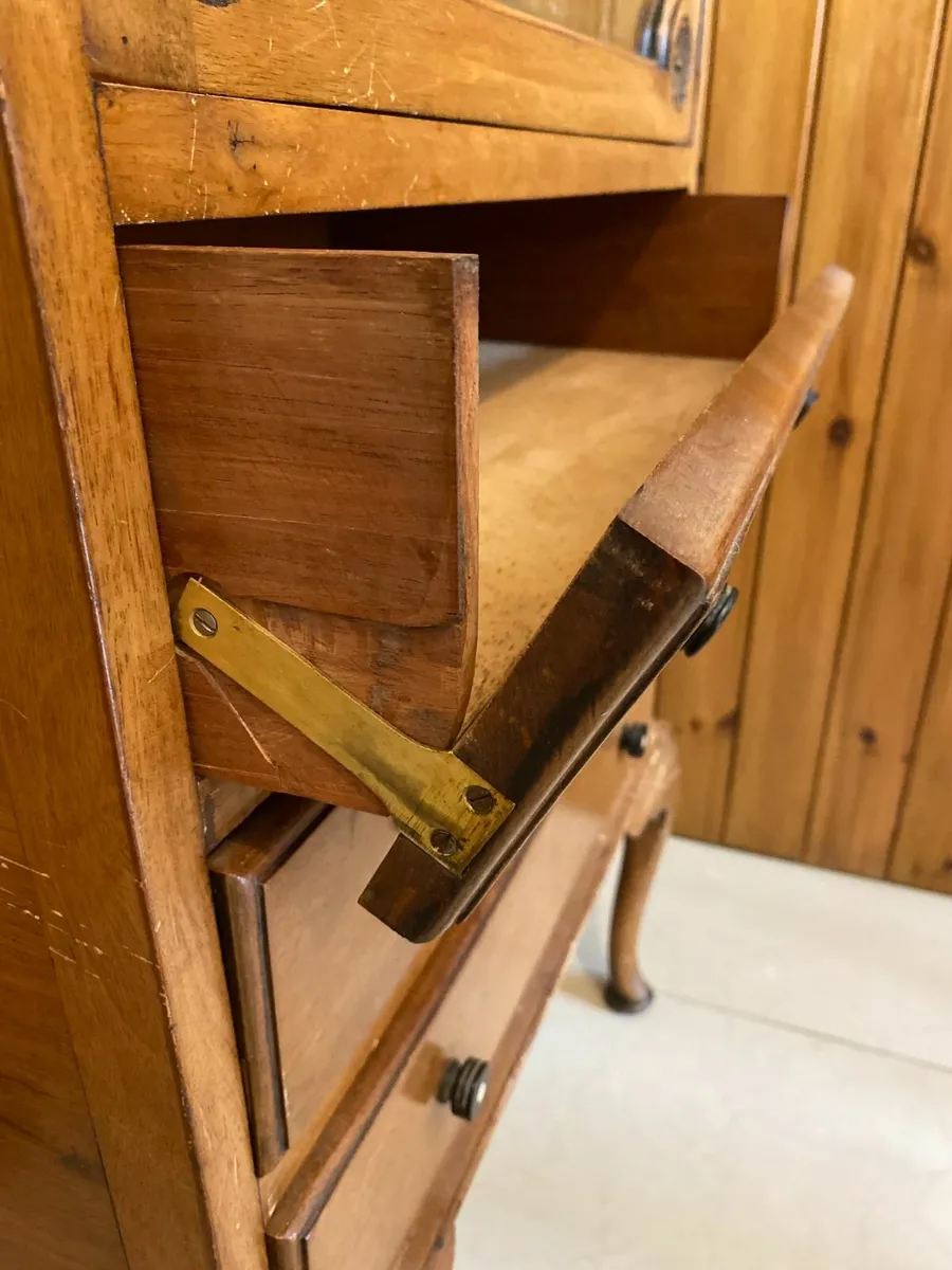 Haberdashery Cabinet on cabriole legs DELIVERY AVL - Image 2