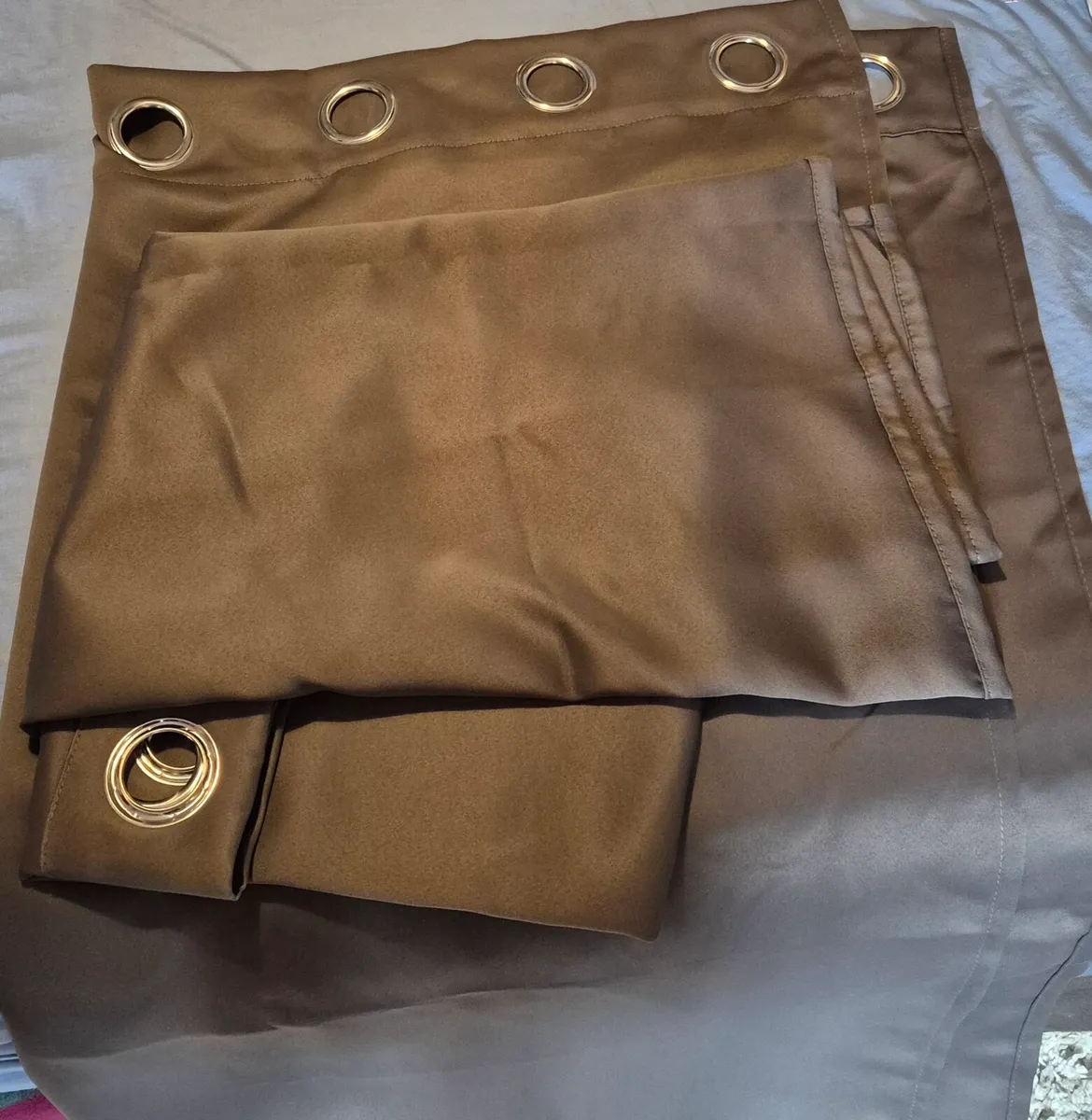 Grey Curtains (brand new) - Image 1