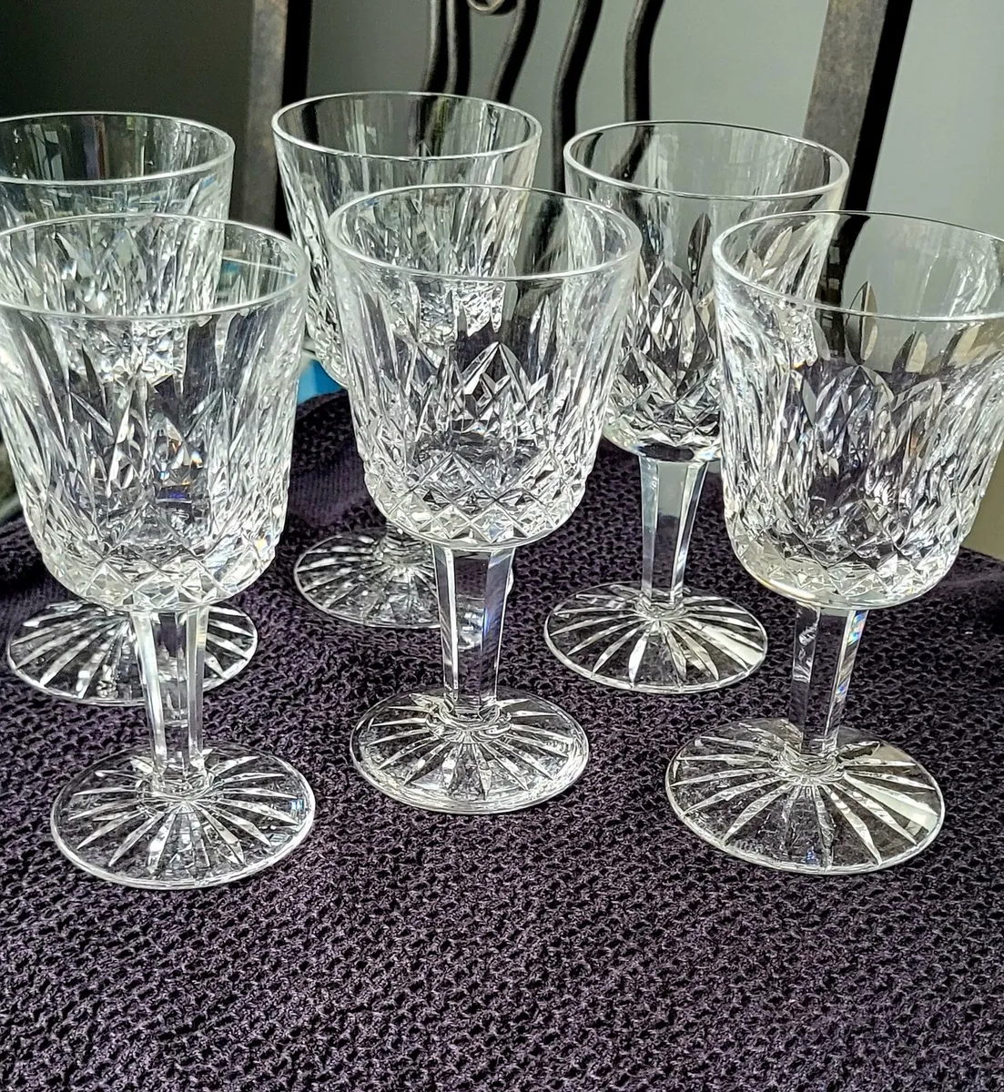WATERFORD CRYSTAL SET OF 6 SHERRY GLASSES - Image 1