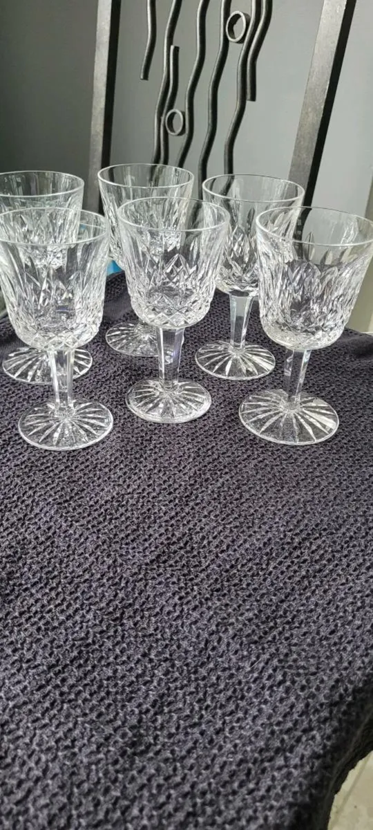 WATERFORD CRYSTAL SET OF 6 SHERRY GLASSES - Image 2