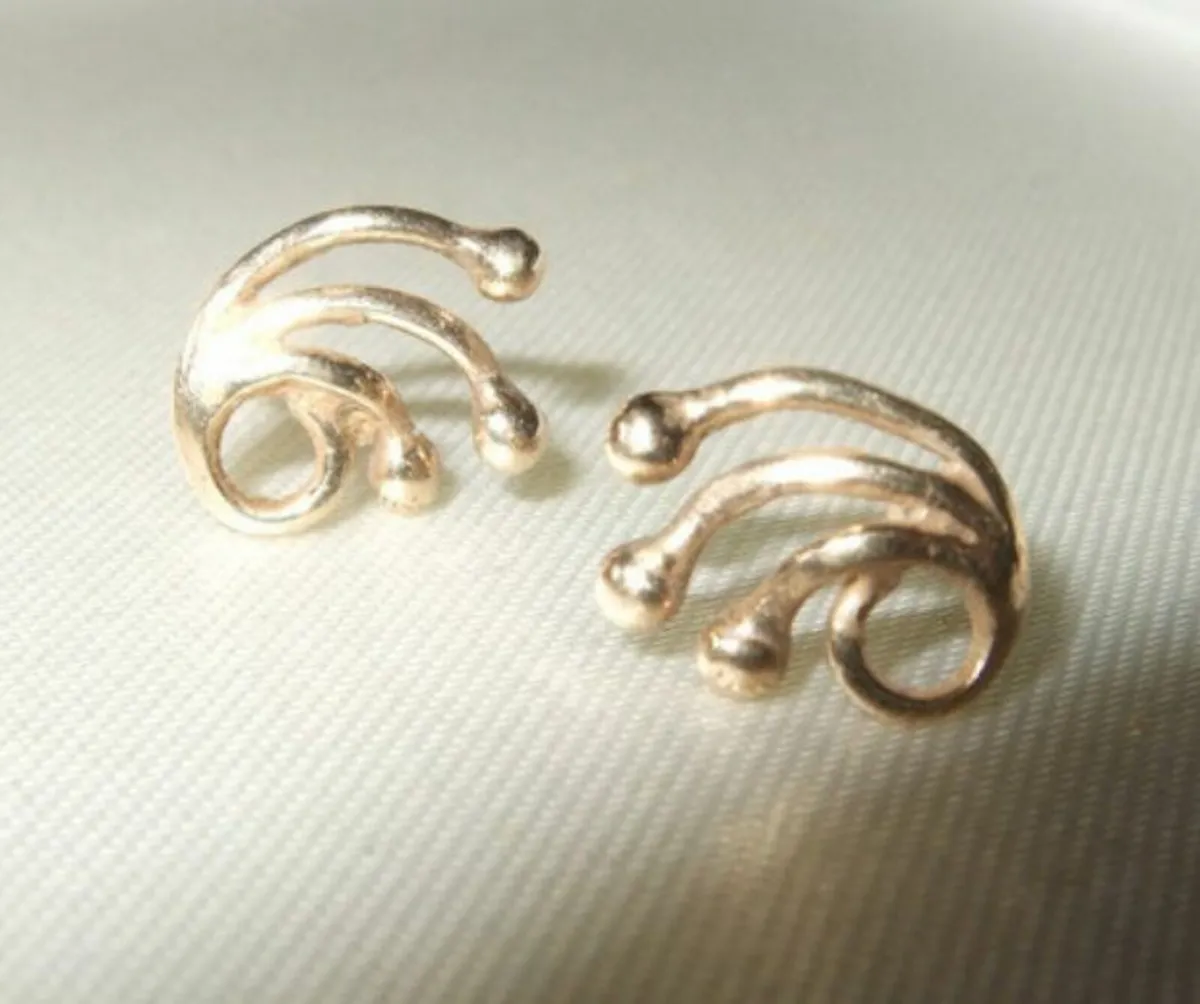 Vintage 9ct Gold Earrings - Image 3