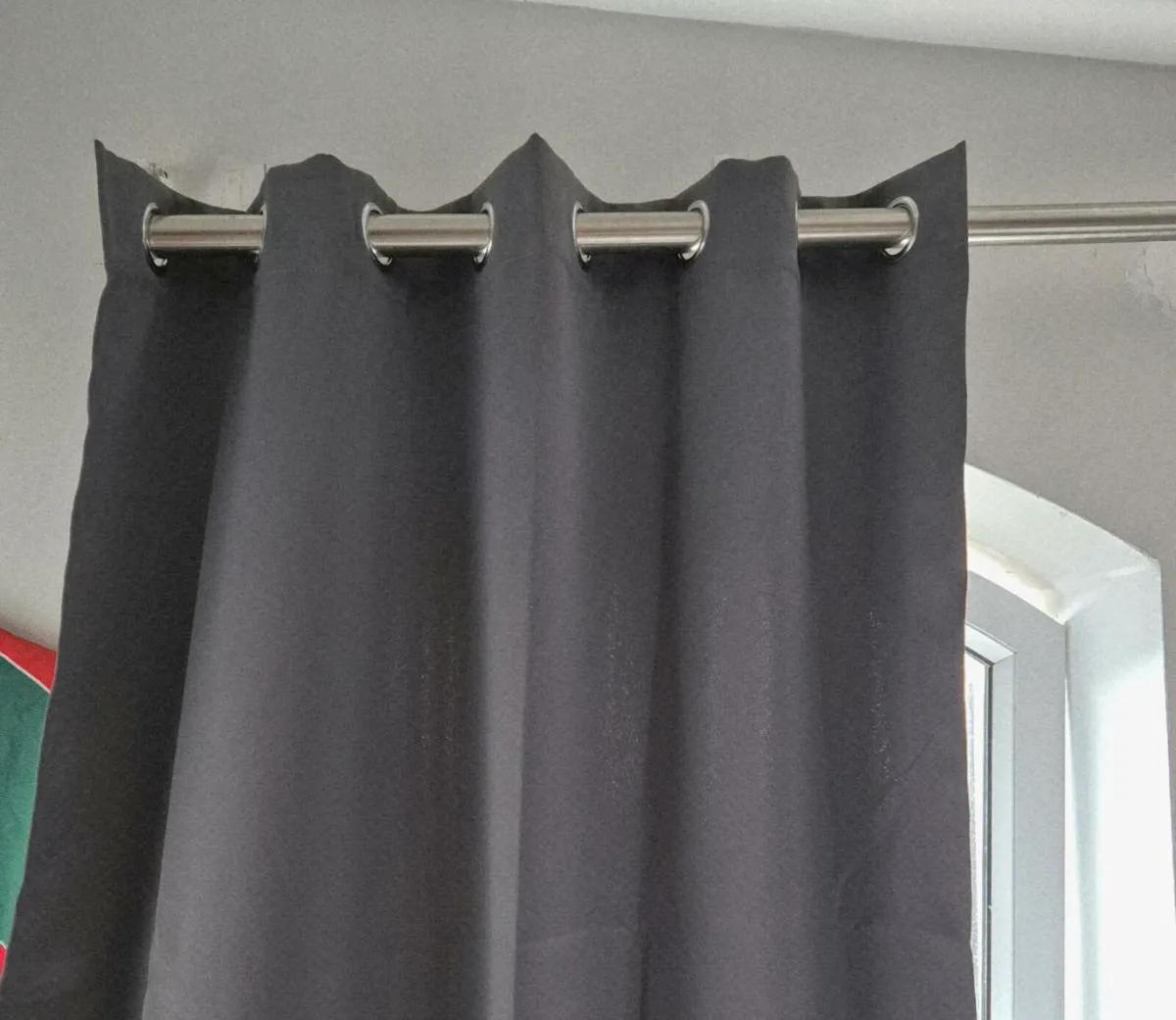 Grey Curtains (brand new) - Image 2