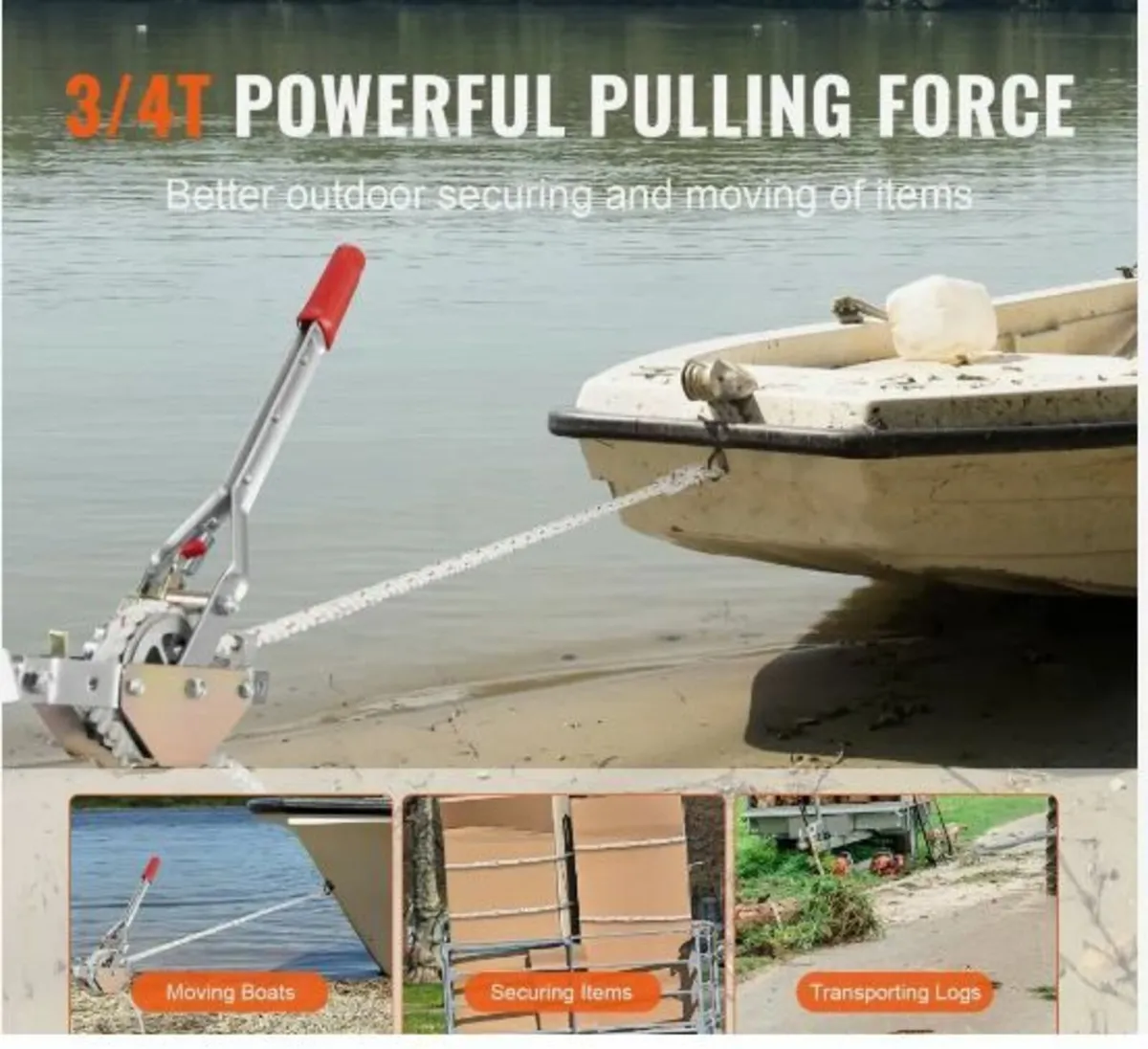 Rope Puller, 3/4 Ton (750 kg) Pulling Capacity - Image 1