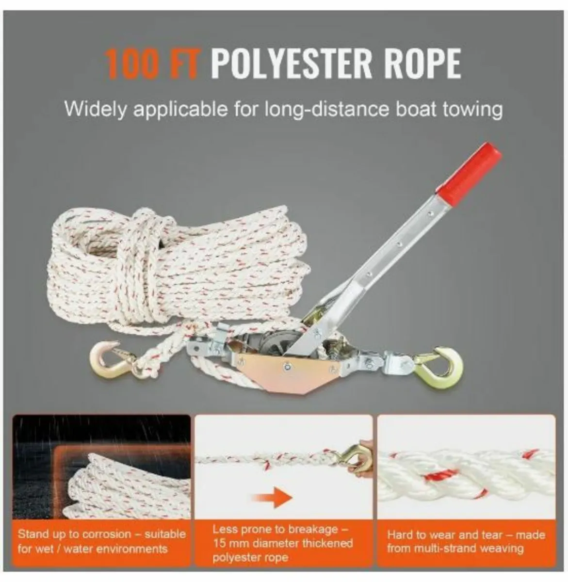 Rope Puller, 3/4 Ton (750 kg) Pulling Capacity - Image 2