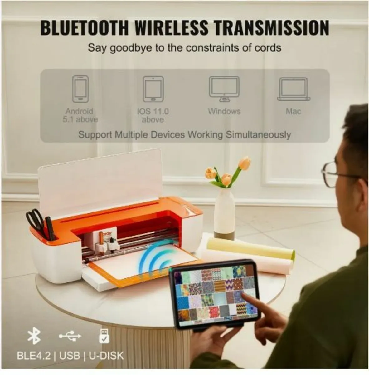 Vinyl Cutter Machine, Bluetooth Connectivity - Image 2