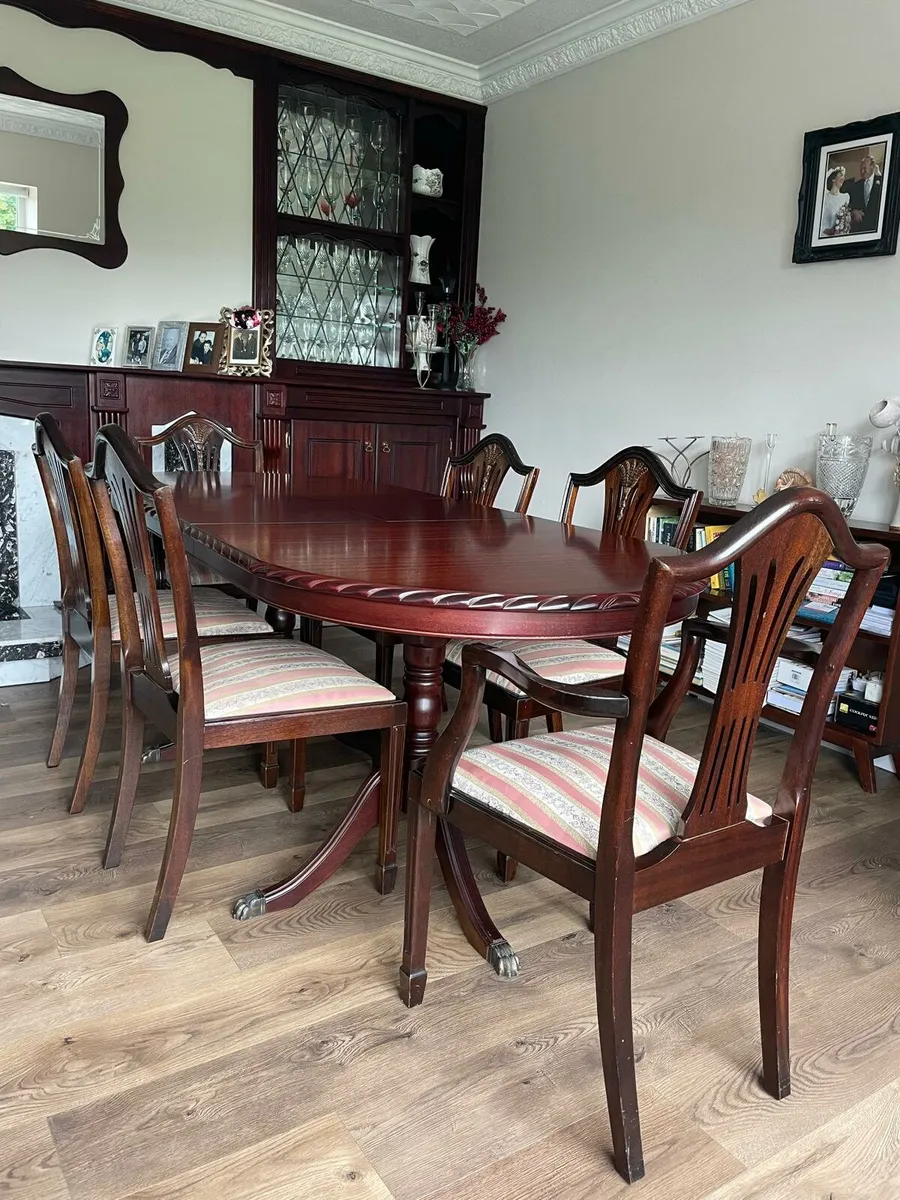 Rossmore Dining table and six chairs - Image 1