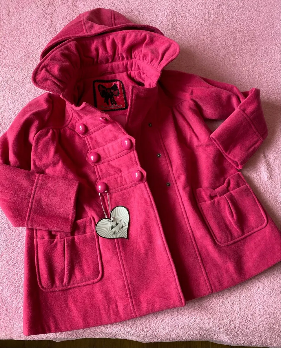 Brand New Girl’s Elegant Pink Peacoat 7 yr - Image 1