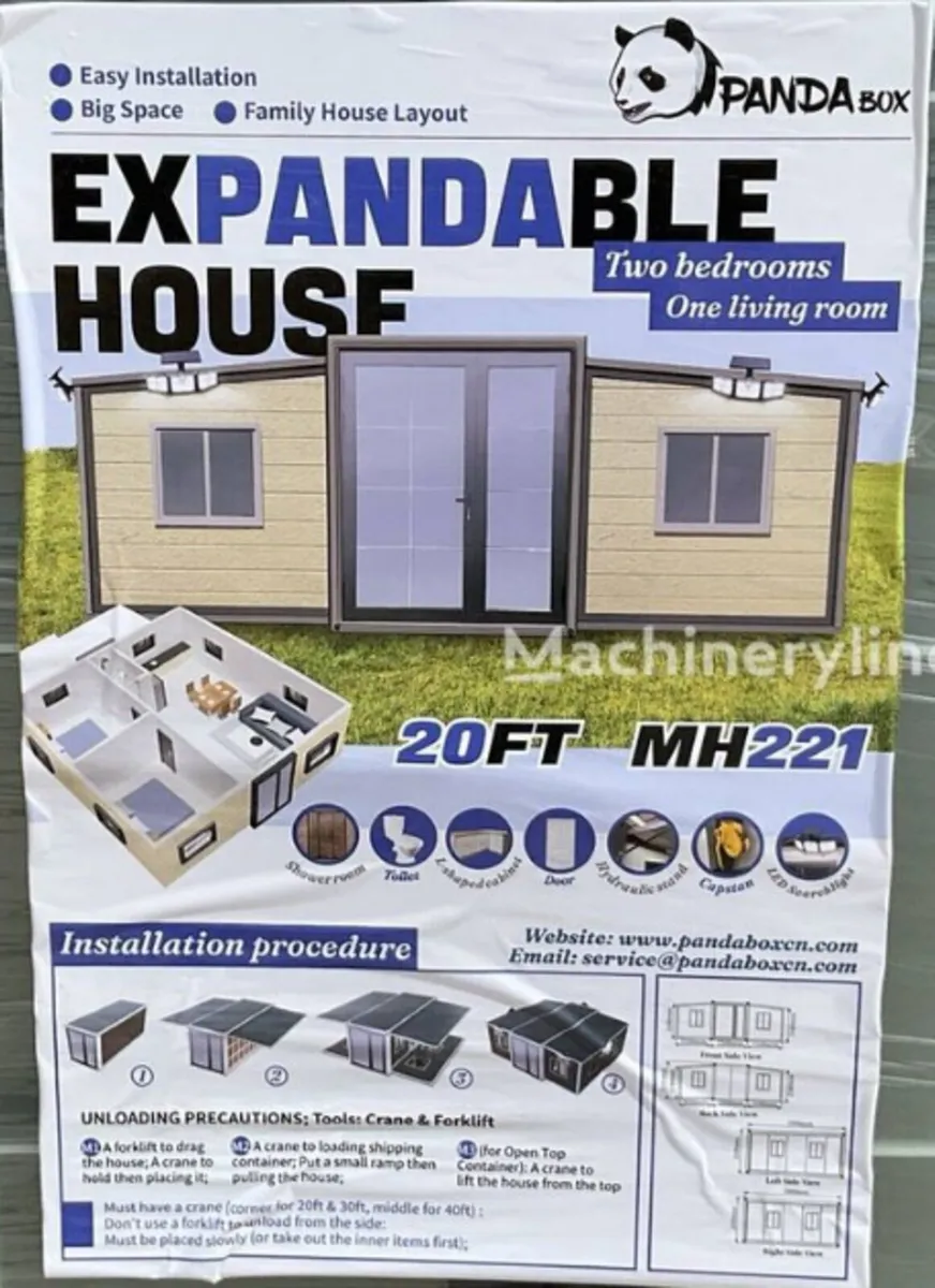 Unused 2025 Pandabox Folding Portable House/Office - Image 2