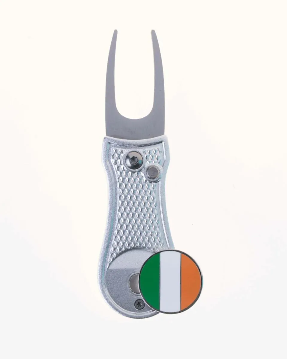 Irish Flag Divot Repair Tool + Ball Marker