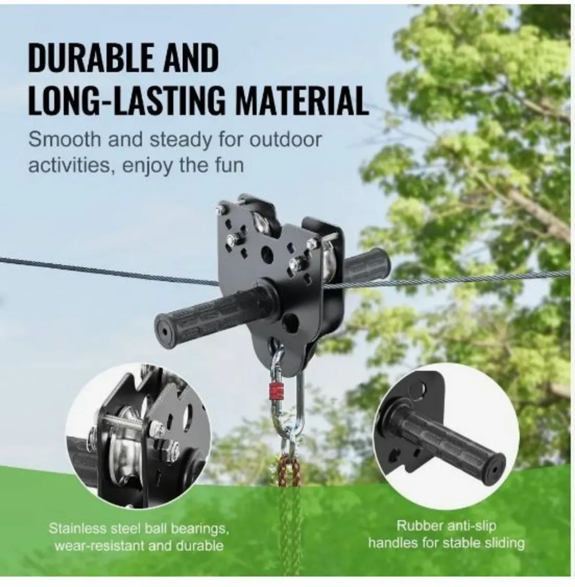 Zipline Kit for Kids and Adult, 48.77 m - Image 4