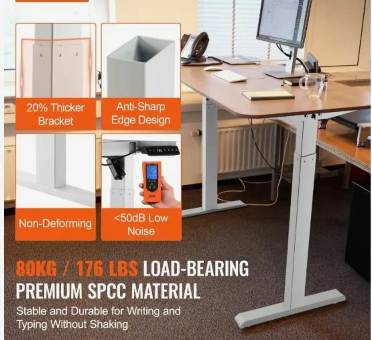 Electric Standing Desk Frame Adjustable - Image 2