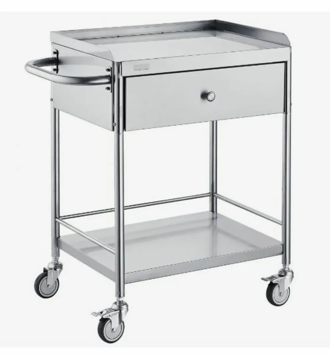 Medical Cart, 2 Layers Stainless Steel Cart - Image 1