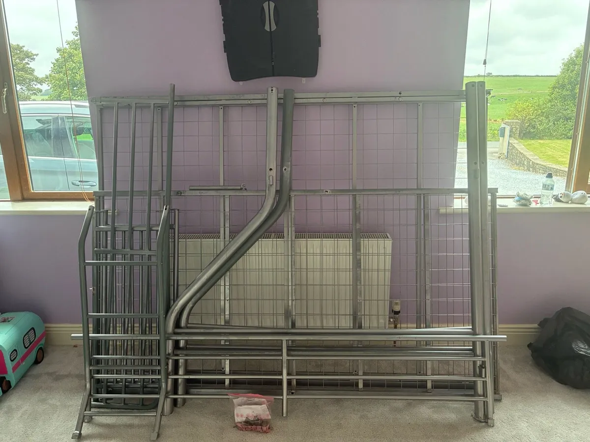 Double single bunk bed and mattresses - Image 2