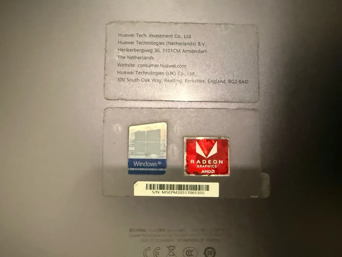 Huawei Matebook D15 15 inch Ryzen 5 3500U parts - Image 4