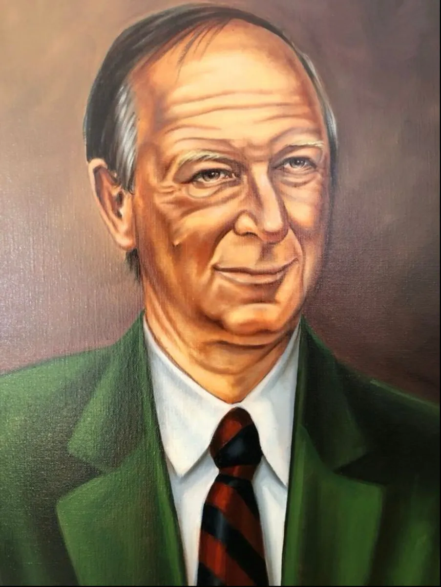 Signed “Gaffer Falls” Jack Charlton Painting - Image 2