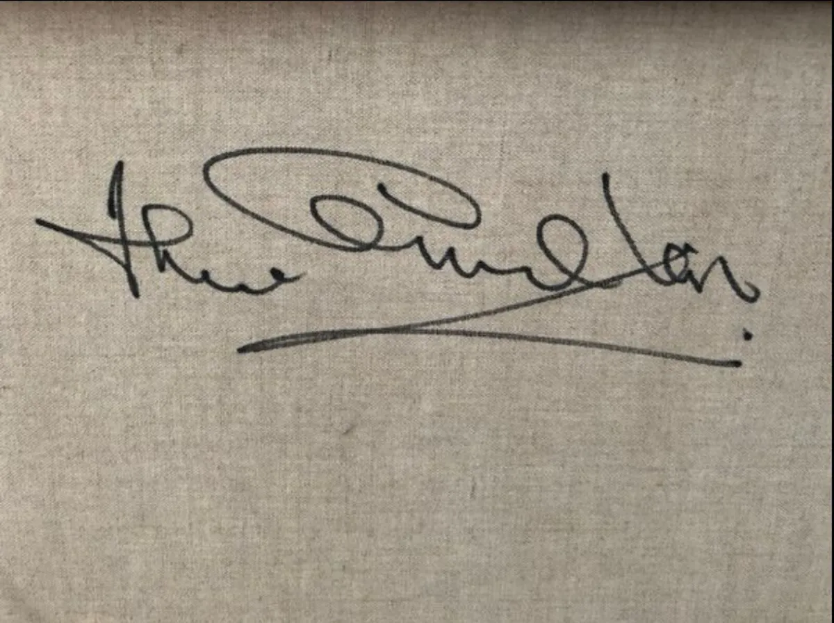 Signed “Gaffer Falls” Jack Charlton Painting - Image 4