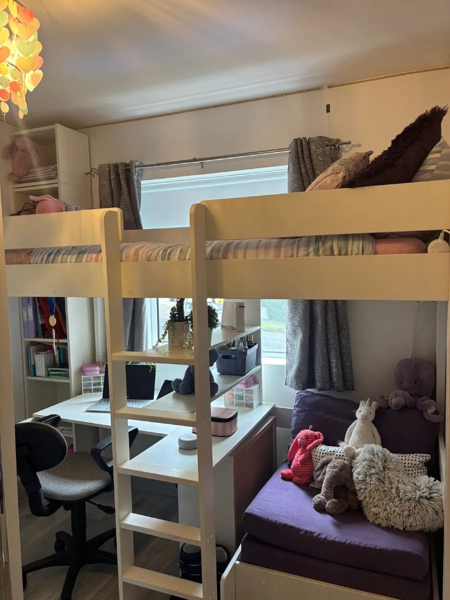 High Sleeper with Sofa Bed and Desk - Image 3