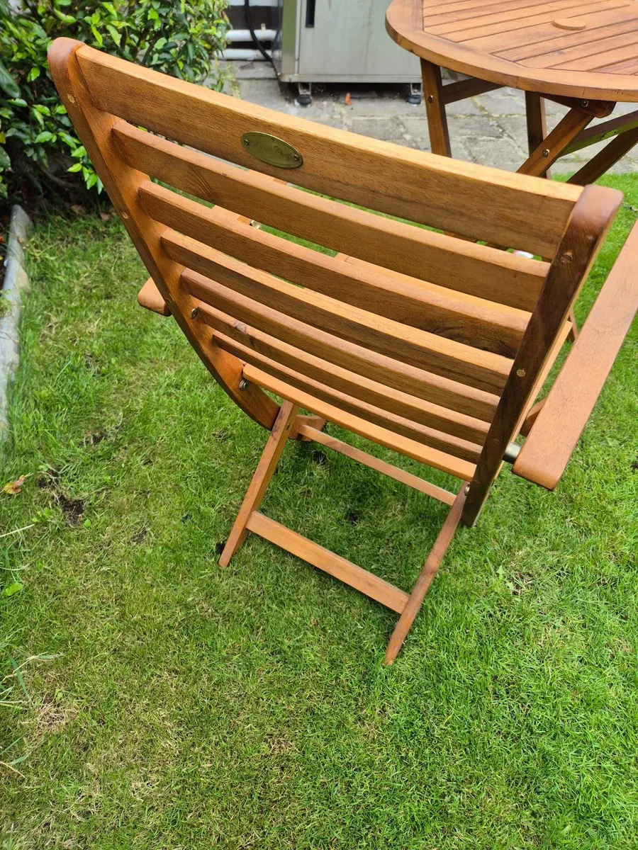 Patio table with chair - Image 3