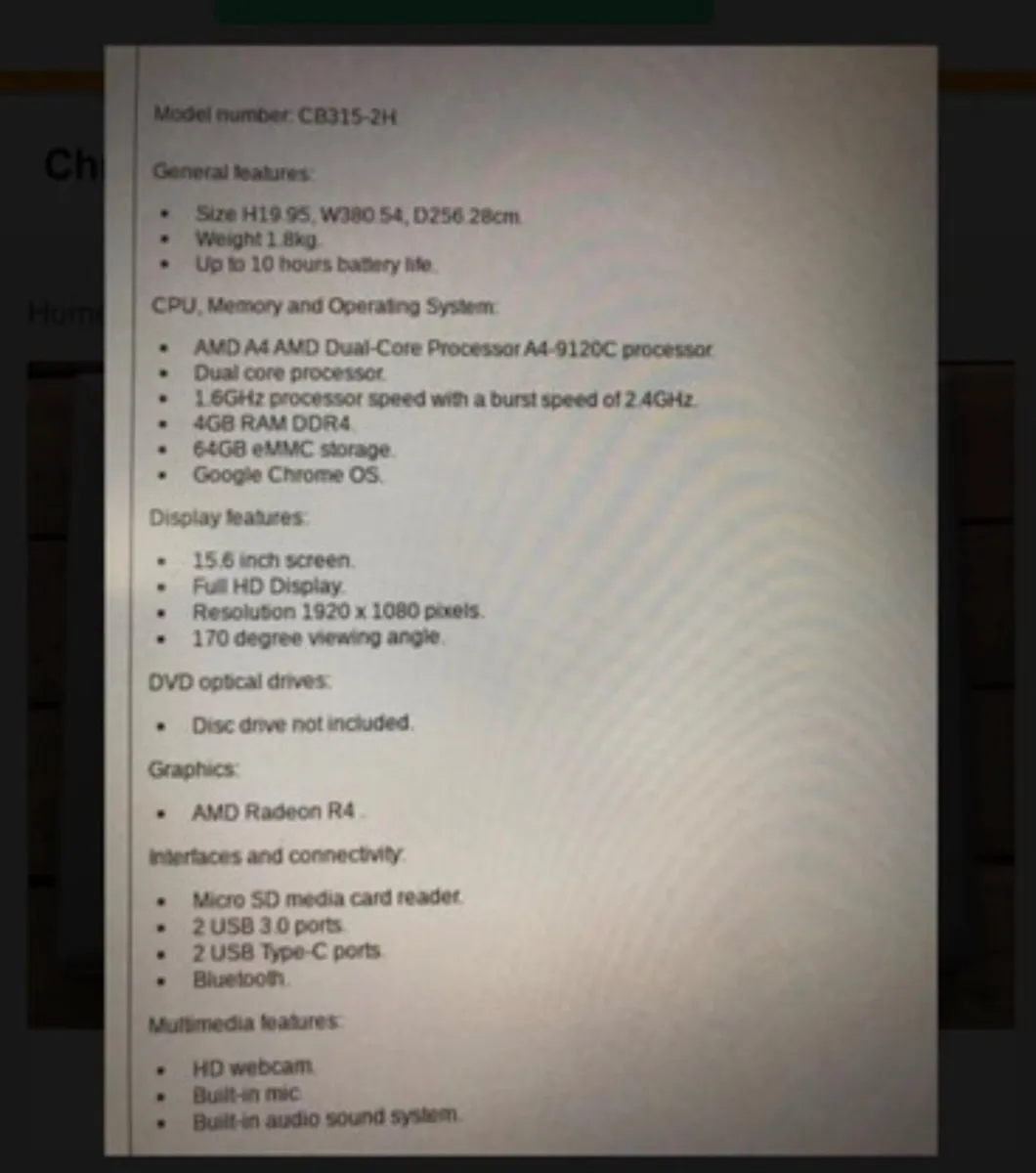 Acer Chromebook LIKE NEW - Image 3