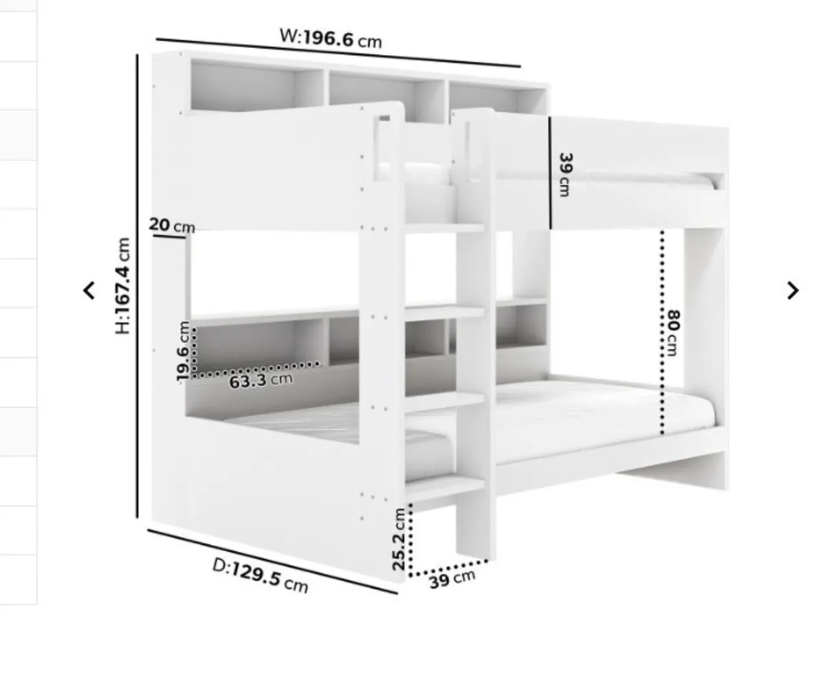 Bunk beds - white - Image 2