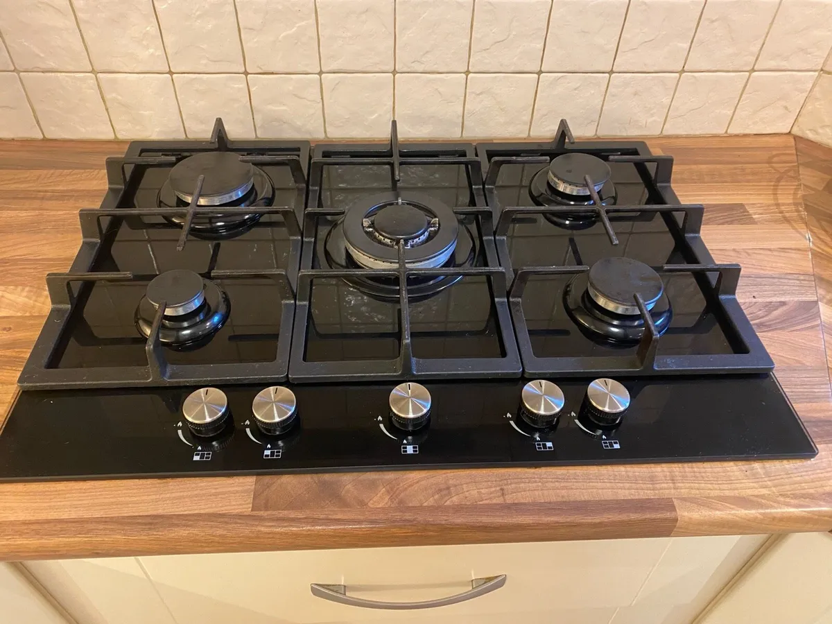 Cata Gas black 5 burners gas hob - Image 1