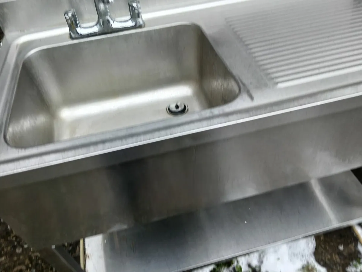 Stainless steel cabbinet sink unit complete - Image 2