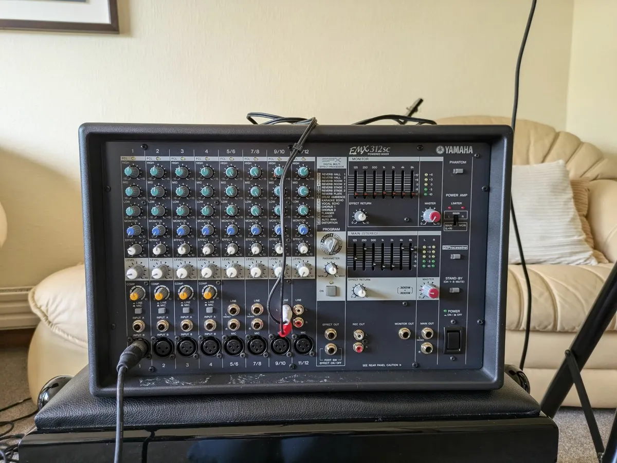 🎶 Complete PA System – Speakers, Mixer, Mic, Stan - Image 3