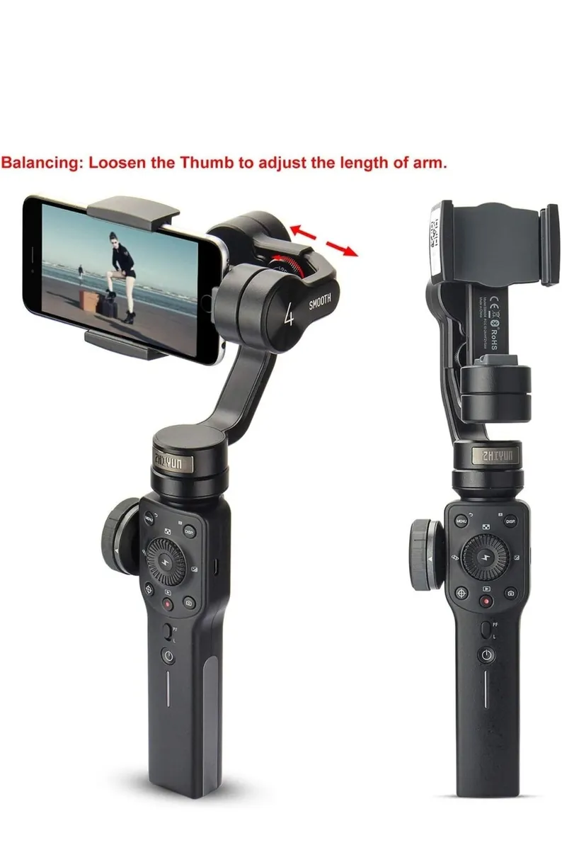 Zhiyun Smooth 4 Smartphone Gimbal 3 Axis Tripod - Image 1