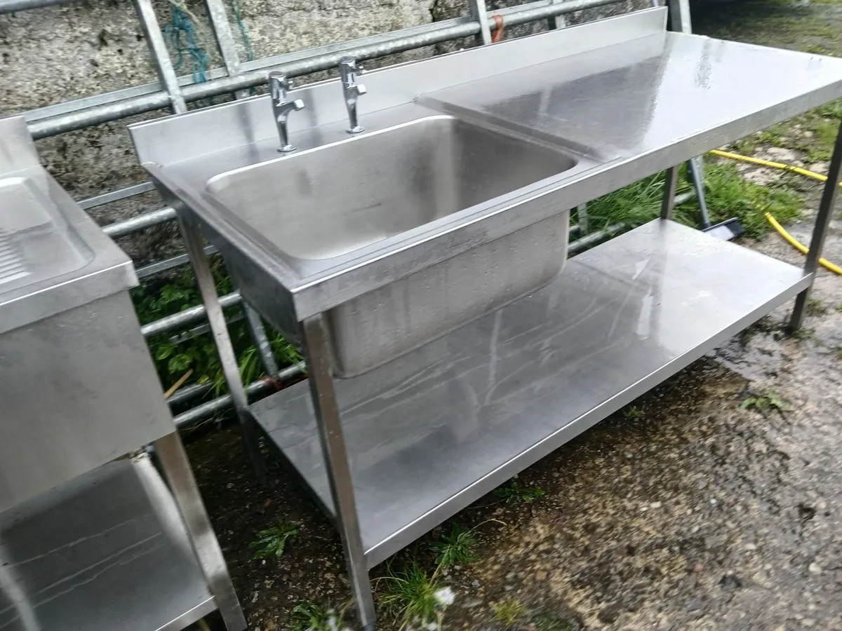 Stainless steel cabbinet sink unit complete - Image 2