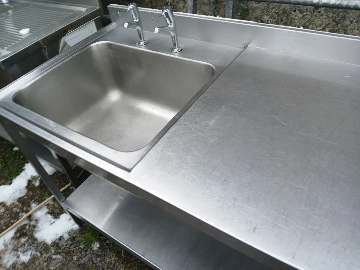 Stainless steel cabbinet sink unit complete - Image 4