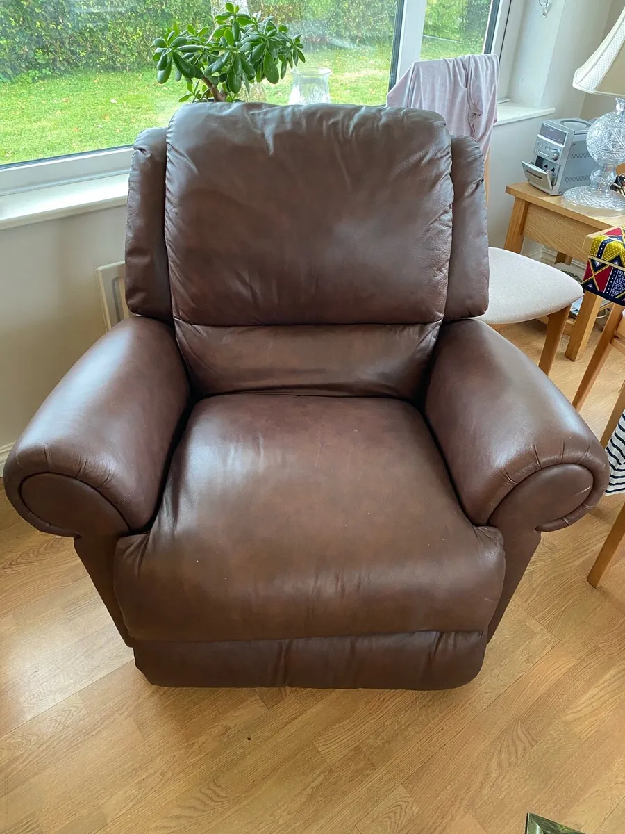 Leather recliner